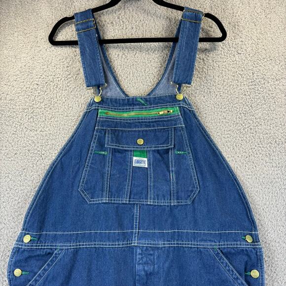 liberty Other - Liberty Bib Overalls 40x32 Mens Blue Denim Carpenter Utility Workwear Jeans